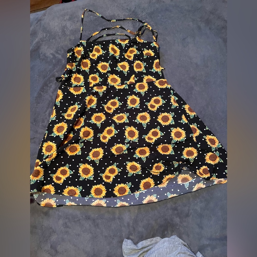 Strappy open back mini